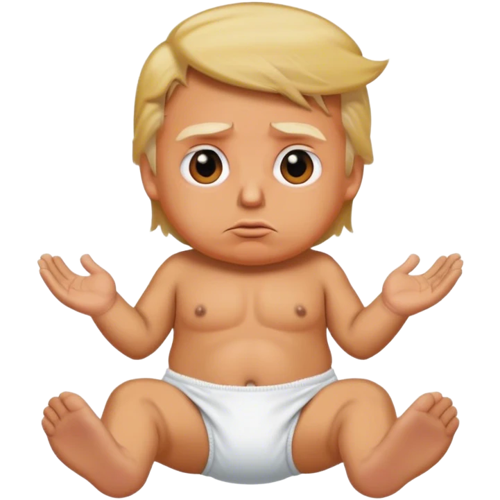 Donald trump in a diaper  emoji