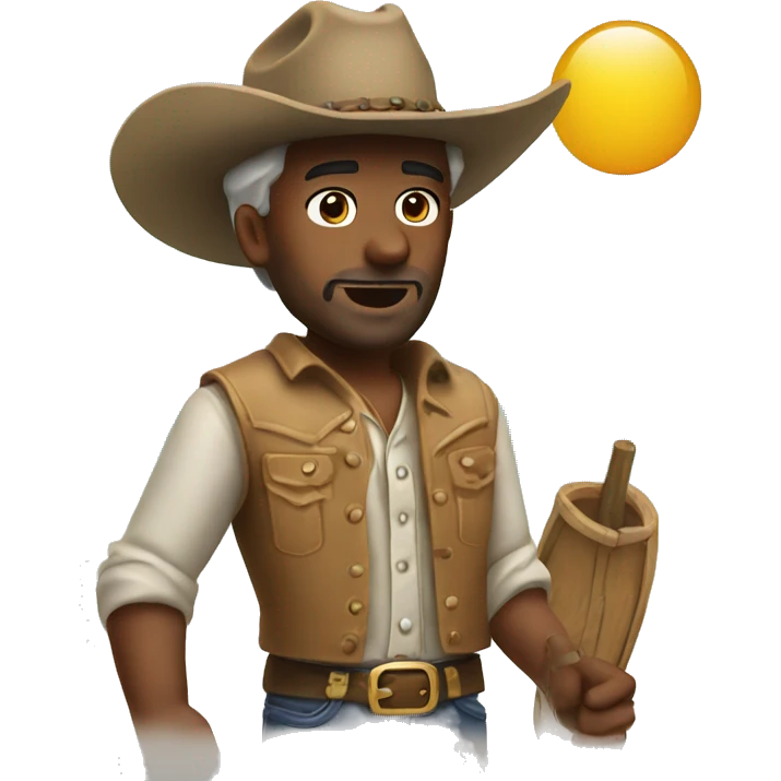 Beach cowboy emoji