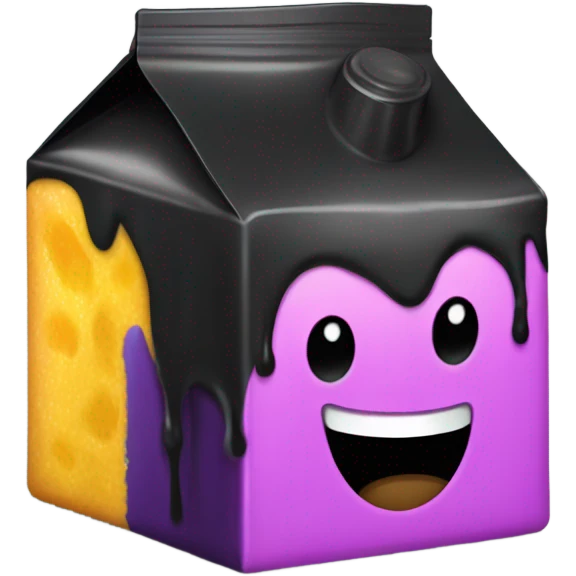 Skibidi black juice box  emoji