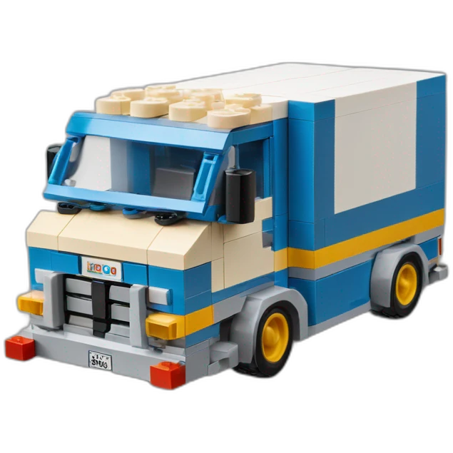 un camion de livraison en lego emoji