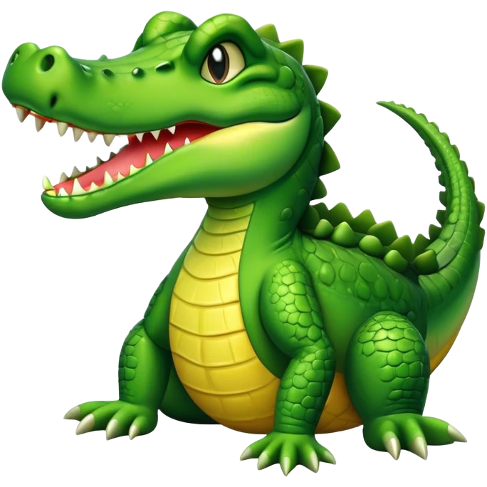 crocodile with a bow  emoji