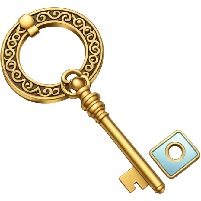 ornate golden key emoji