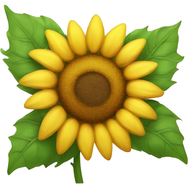 Cute sunflower  emoji
