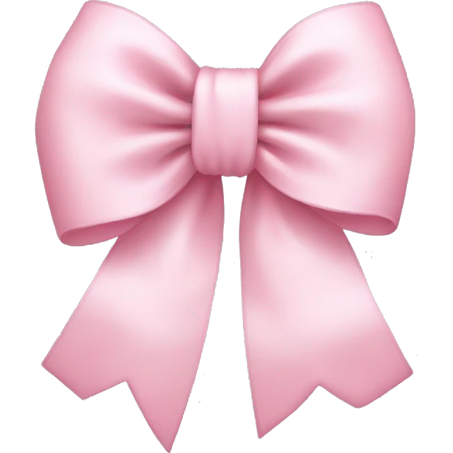 Baby pink bow  emoji