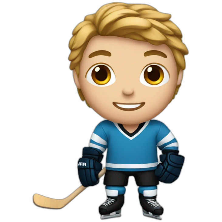 Hockey player emoji