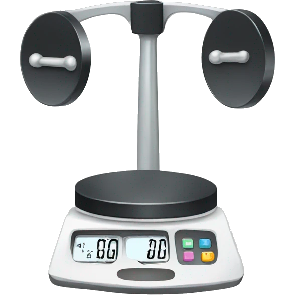 Weight scale emoji