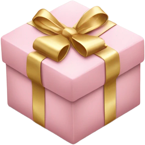 a light pink and gold christmas gift. make it coquette and pretty! emoji