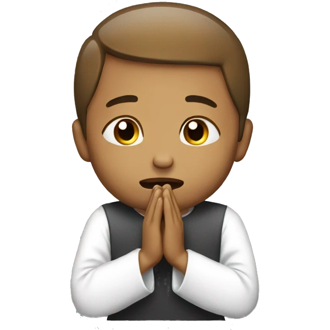 praying with crying emoji