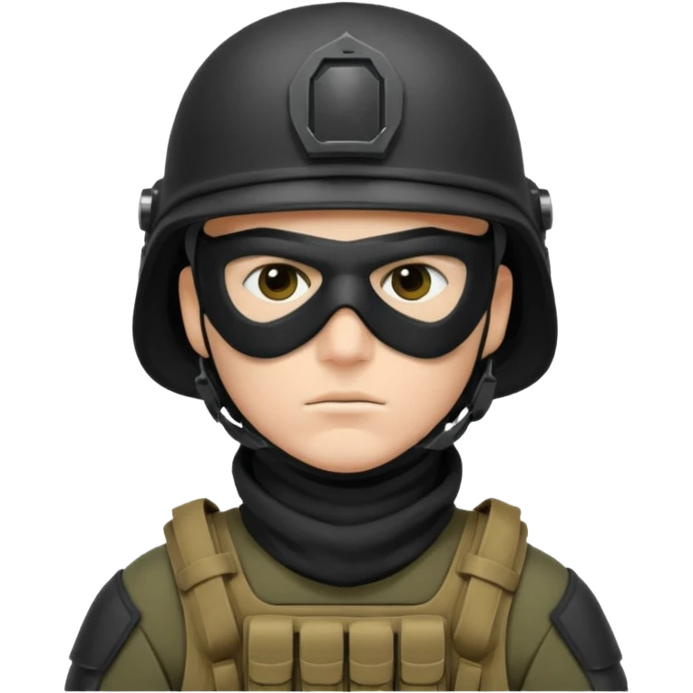 soldier with black masks emoji