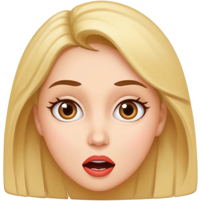 surprised flirty face emoji