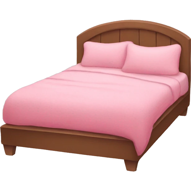 Pink cozy bed emoji