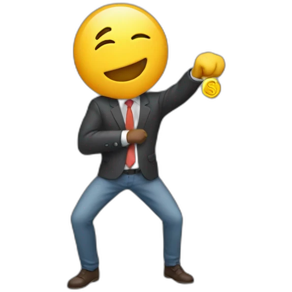 finance bro dabbing emoji