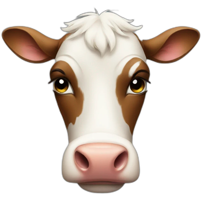 Sad cow emoji