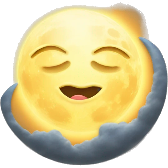 moon kissing the sun emoji