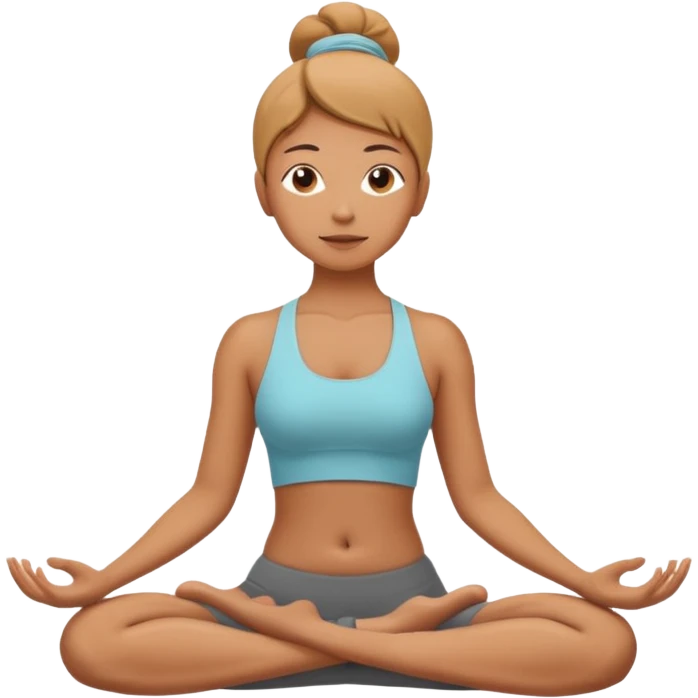 Pose de yoga emoji