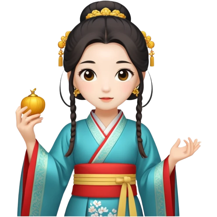 Beautiful girl wearing Hanfu emoji