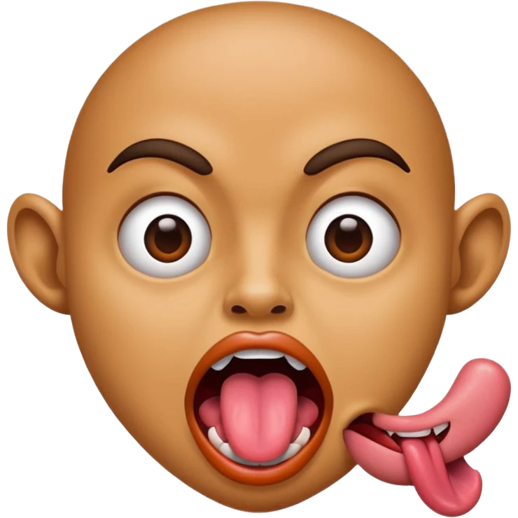 tongue out in freak way  emoji