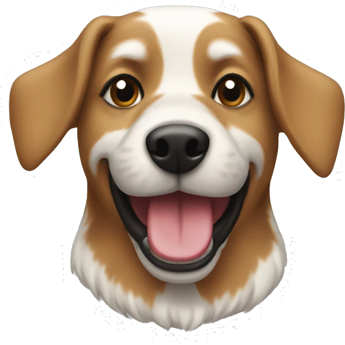Christmas dog emoji