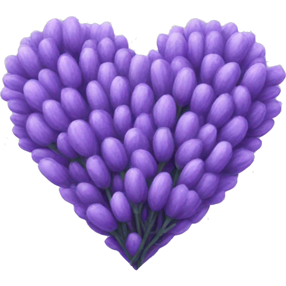 Lavender heart  emoji