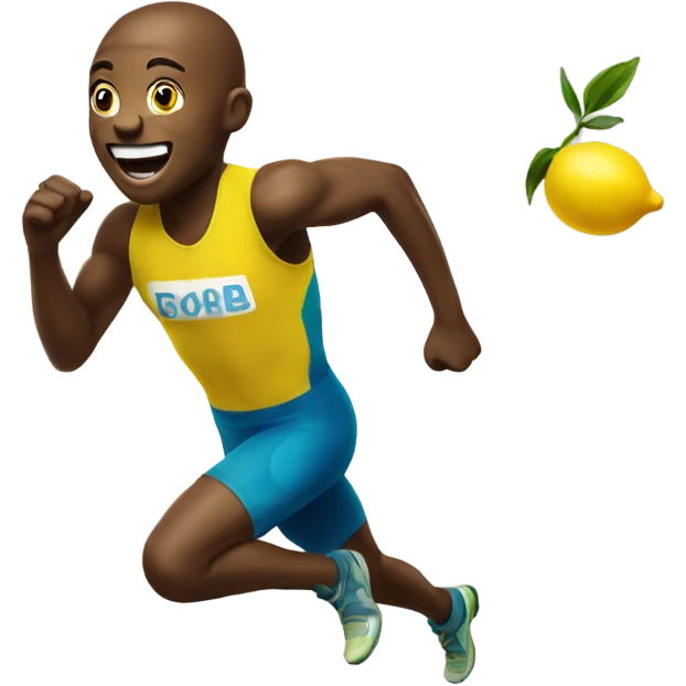sprinting lemon joyful  emoji