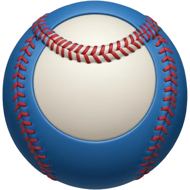 blue baseball emoji
