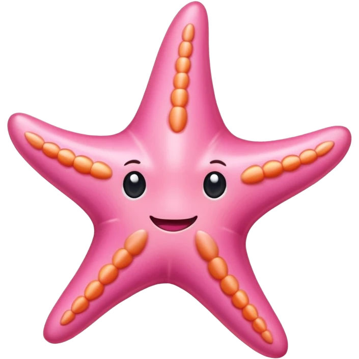 Un émoji étoile de mer rose emoji