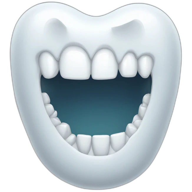 dientes blancos emoji