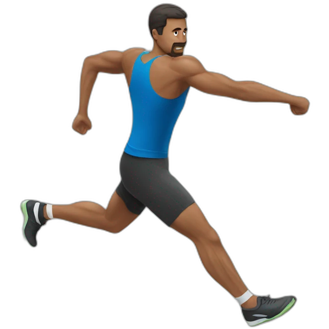 hombre entrenando  emoji