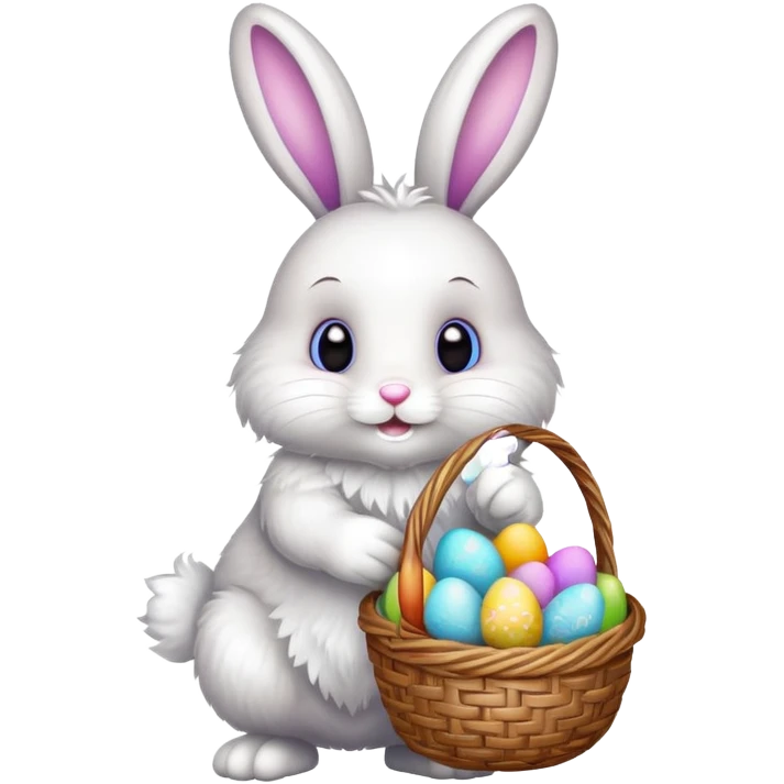 With Easter bunny  emoji