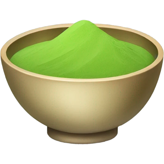 Bowl of matcha that looks expensive emoji