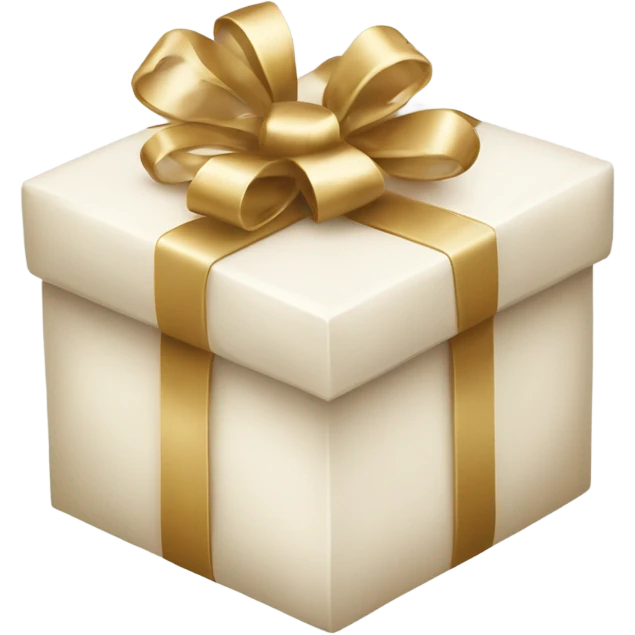 Light beige Christmas gifts under a white Christmas tree  emoji