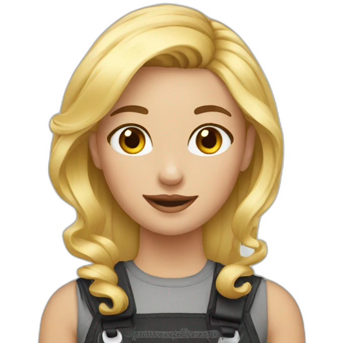 girl blond -barber emoji