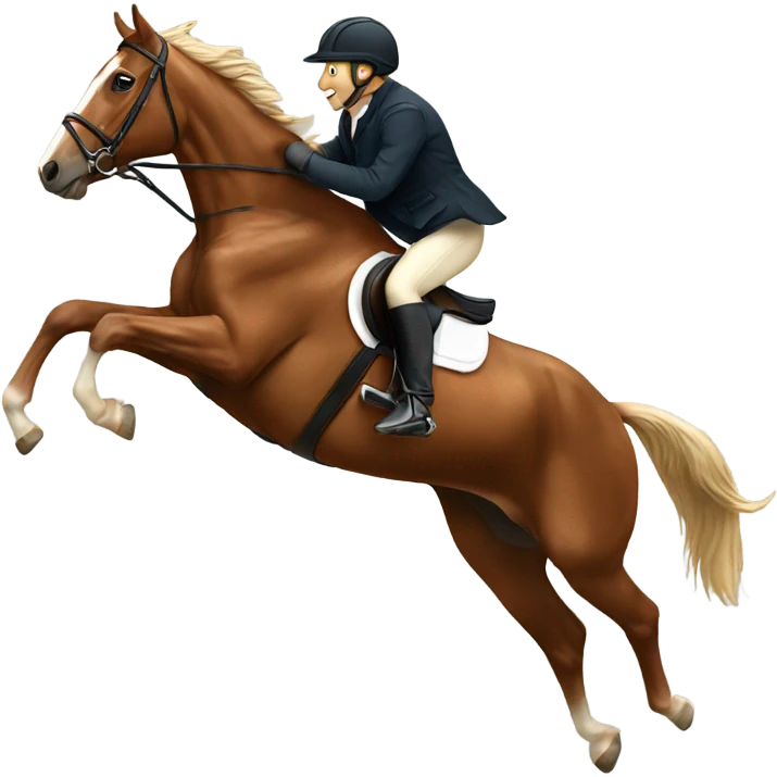 Horse jumping emoji