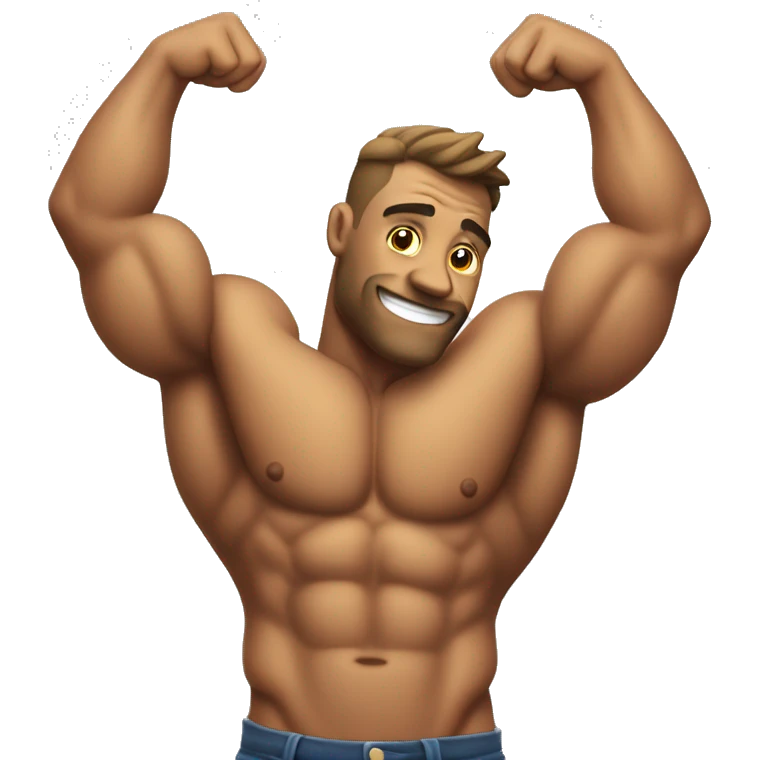 Jacked torso emoji