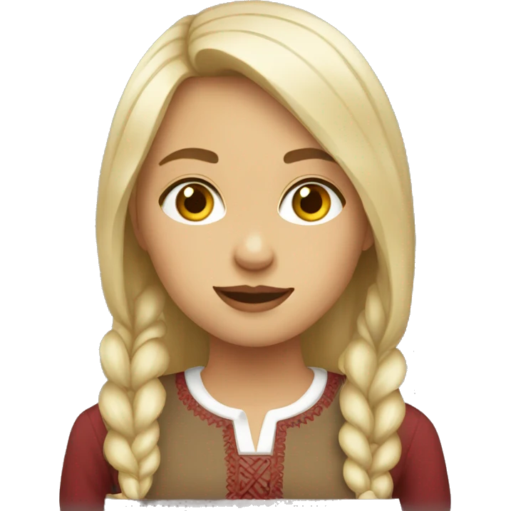 Latvian girl emoji