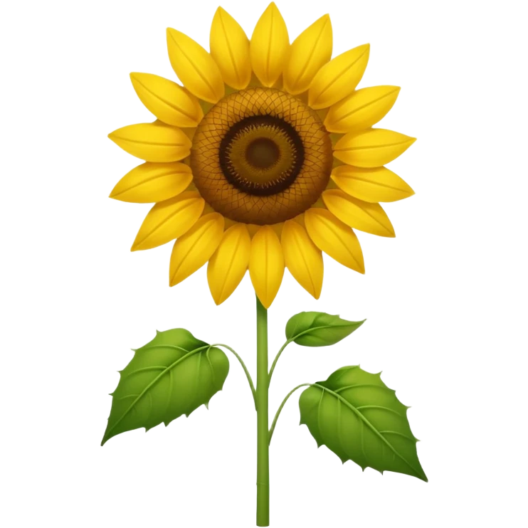 A sunflower emoji