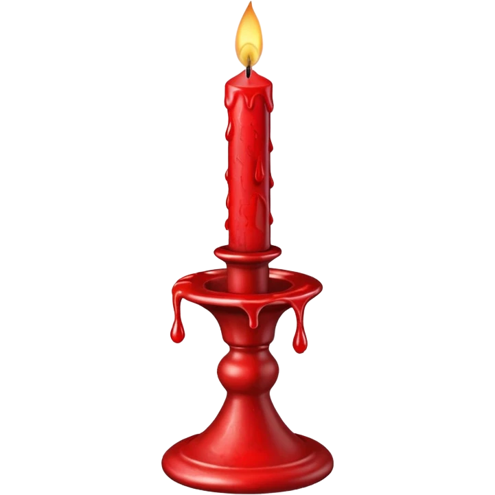 Christmas candle stick emoji