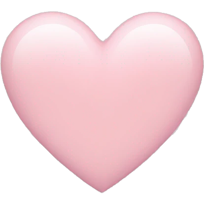 Light pink heart emoji