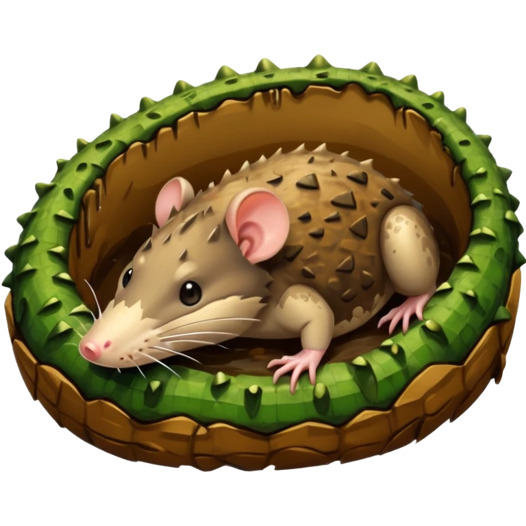 rat stuck in croc hole  emoji