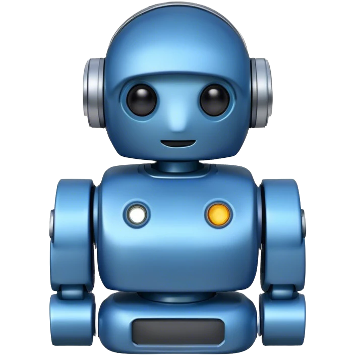 A friendly little ai robot.  emoji
