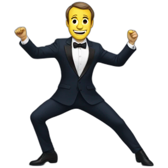 Macron qui danse emoji