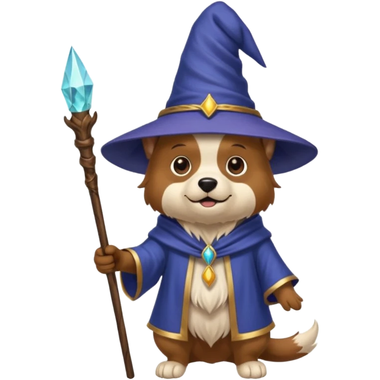 Dog wizard emoji