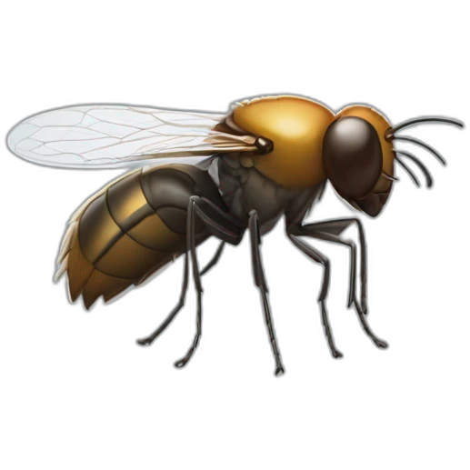 Une mouche buvant de la bière emoji