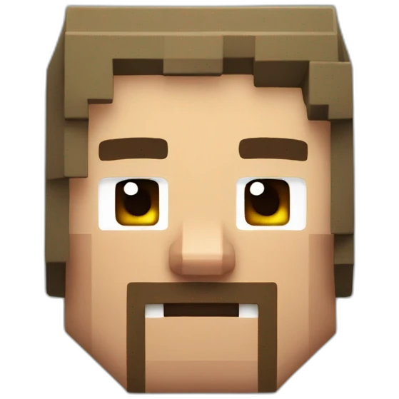 Minecraft steve emoji