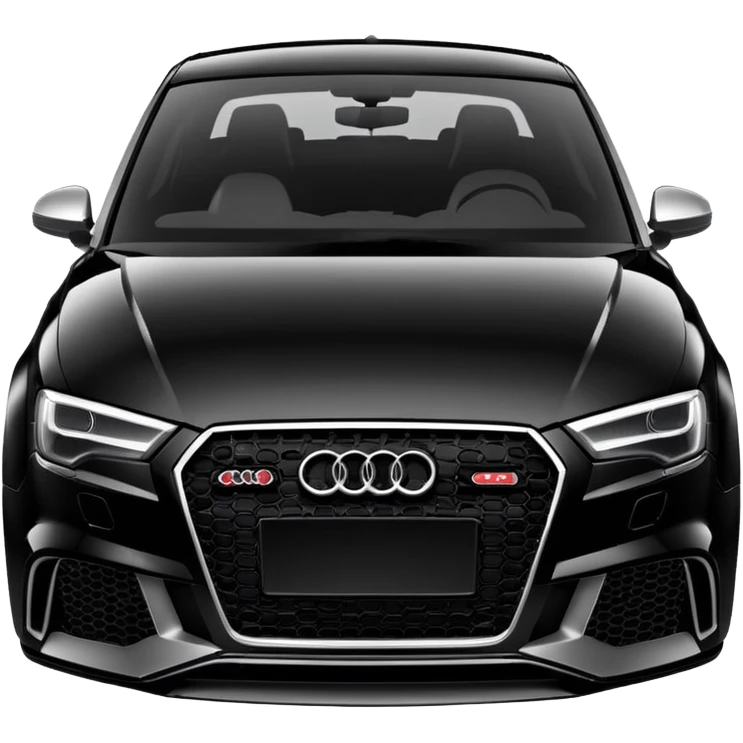 Car Audi rs 3 black emoji