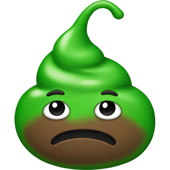 poop emoji green emoji