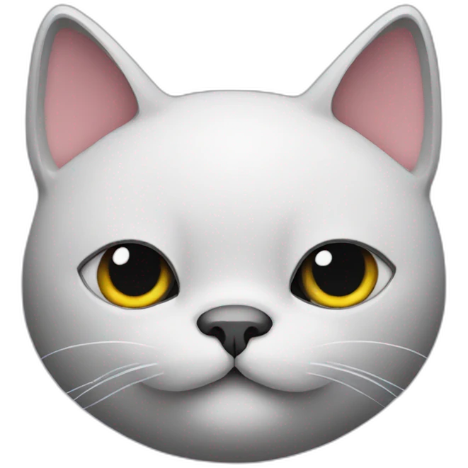 Fat black cat emoji