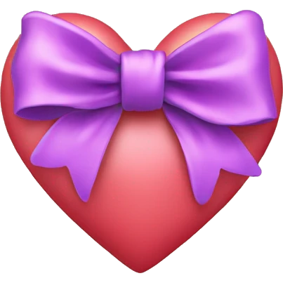 heart with a bow around it  emoji