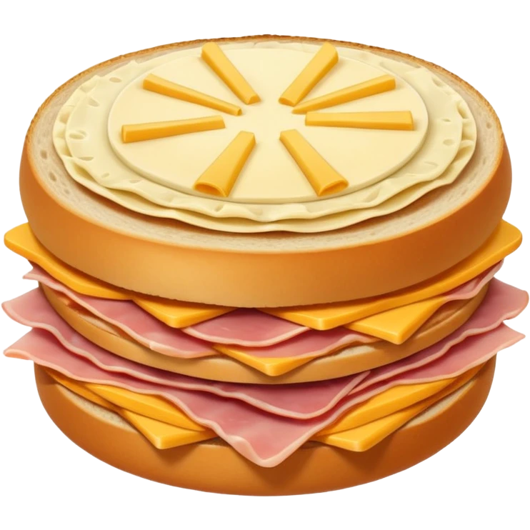 a round sandwich with crimped edges emoji