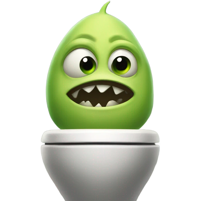 Sherk in a toilet emoji